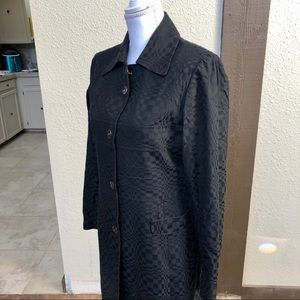 Etcetera Jackets & Coats - Black geometric textured coat by Etcetera Etcetera Jackets & Coats - Black geometric textured coat by Etcetera